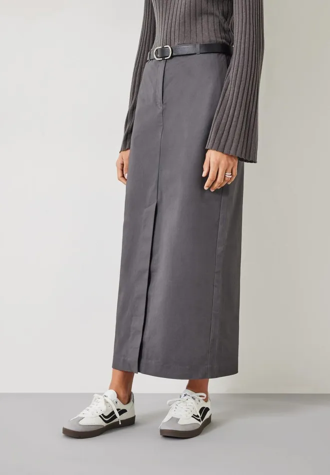 Hush Skirts Women Farrah Column Maxi Skirt Grey Hush Skirts Women Farrah Column Maxi Skirt Grey