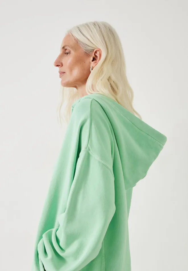 Hush Sweatshirts and Hoodies Women Jude Oversized Open Neck Hoodie Apple Green