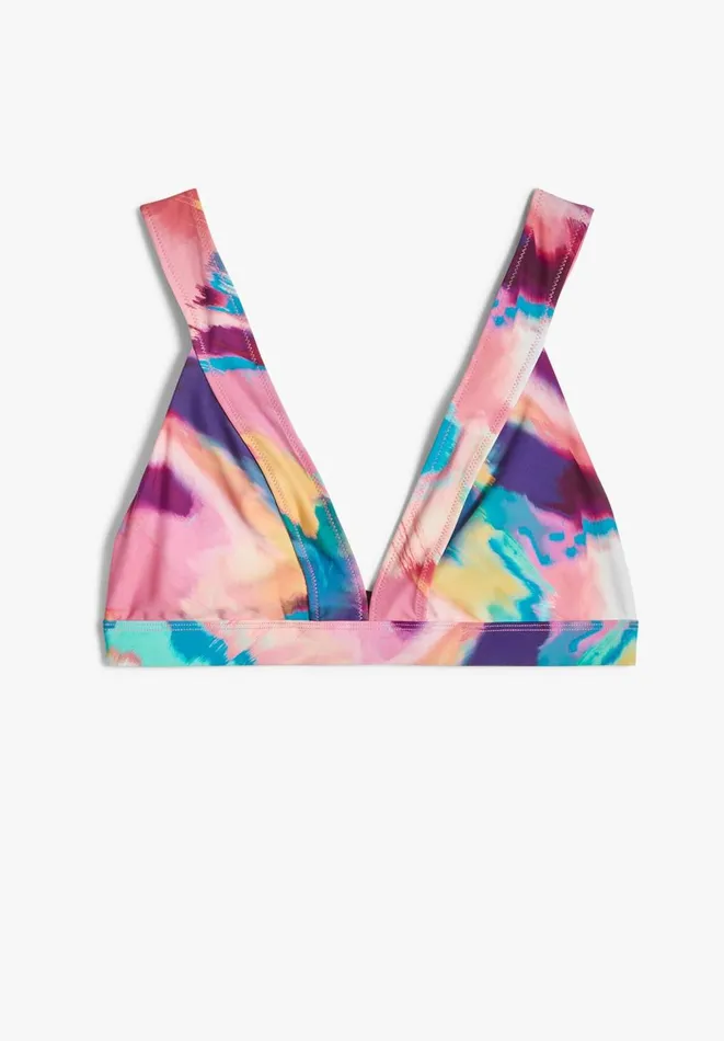 Hush Swimwear and Beachwear Women Holly Wide Strap Bikini Top Multicolour Marble Hush Swimwear and Beachwear Women Holly Wide Strap Bikini Top Multicolour Marble