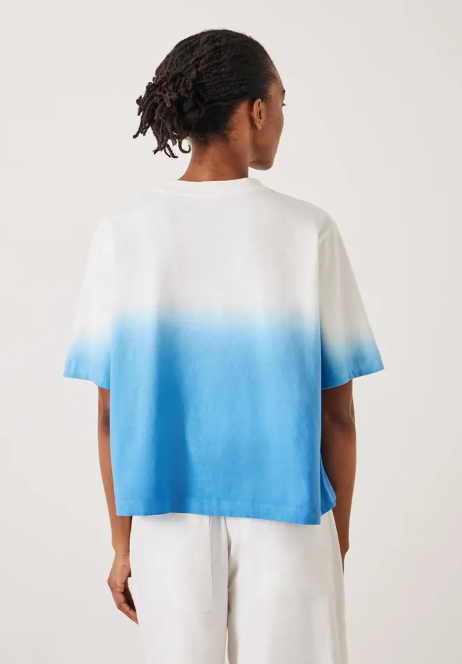 Hush Tops and Tshirts Women Alicia Ombre Boxy TShirt White