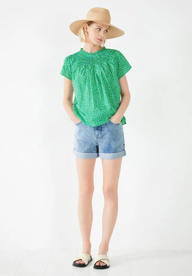 Hush Tops and Tshirts Women Carmela Top Graphic Leopard Green