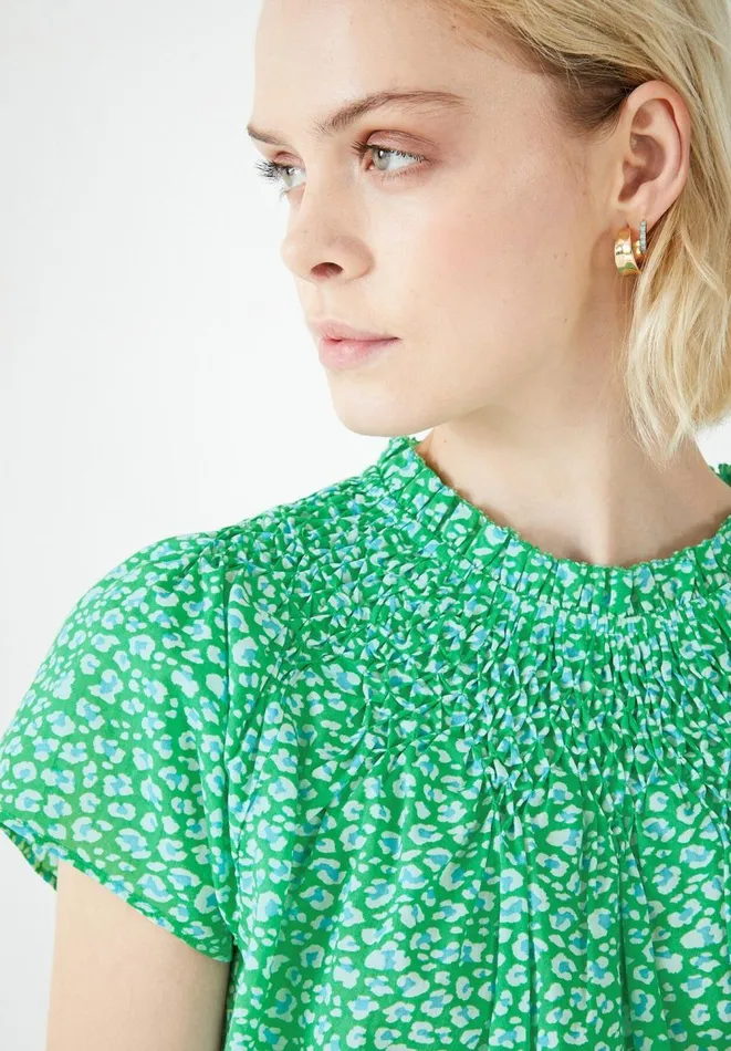 Hush Tops and Tshirts Women Carmela Top Graphic Leopard Green Hush Tops and Tshirts Women Carmela Top Graphic Leopard Green