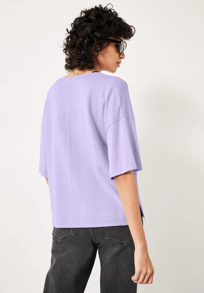 Hush Tops and Tshirts Women Cierra V Neck Knitted Top Lilac Hush Tops and Tshirts Women Cierra V Neck Knitted Top Lilac