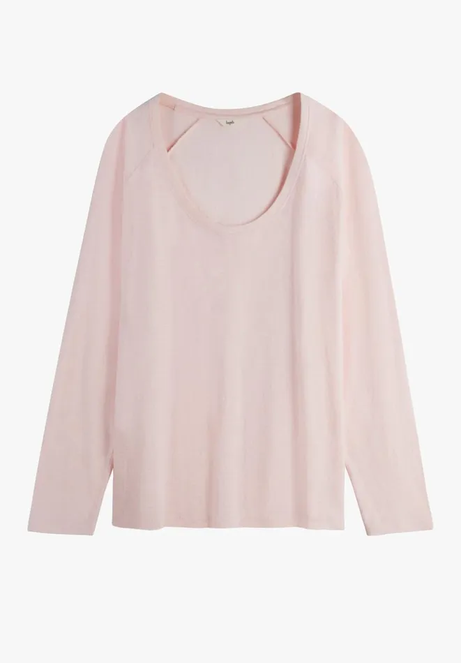 Hush Tops and Tshirts Women Cotton Slub Avalon TShirt Powder Pink