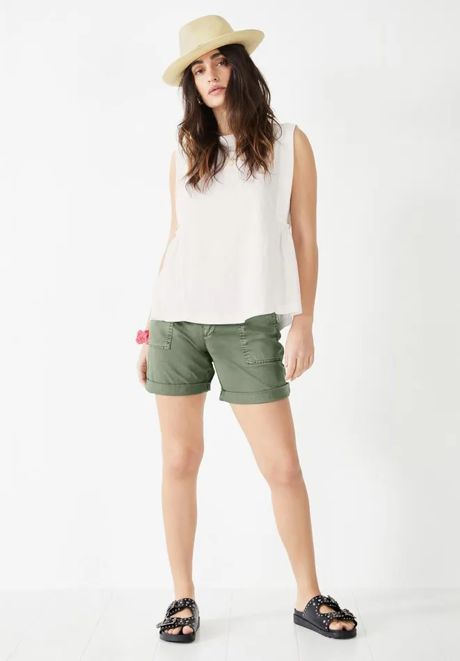 Hush Tops and Tshirts Women Finlie Frilled Tank Top Off White