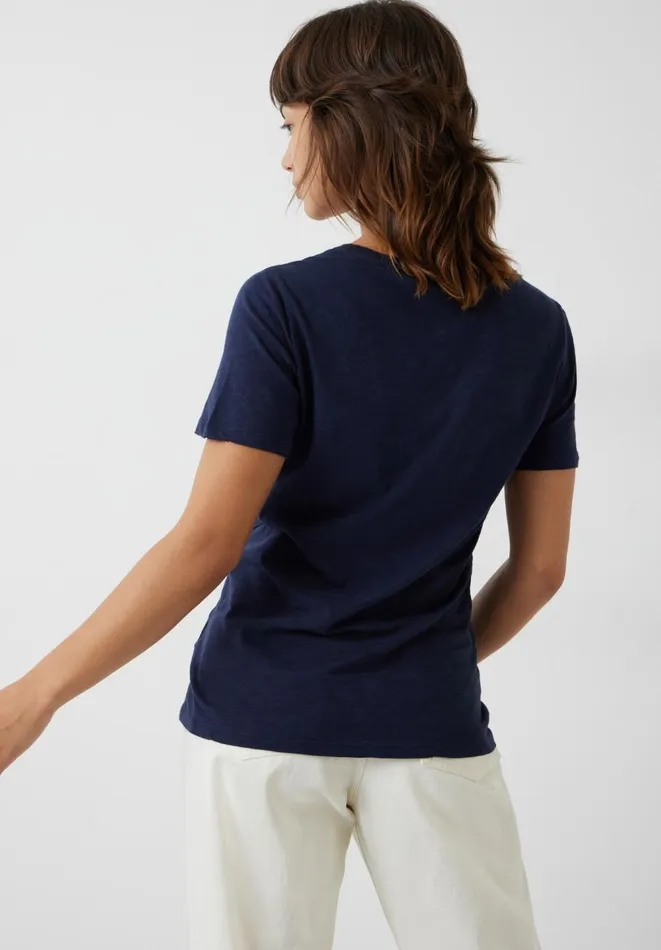 Hush Tops and Tshirts Women Flock Star Cotton T Shirt Midnight