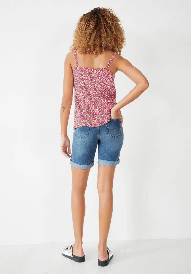 Hush Tops and Tshirts Women Marilie Button Through Vest Leopardpink Hush Tops and Tshirts Women Marilie Button Through Vest Leopardpink