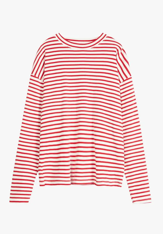Hush Tops and Tshirts Women Mattie Striped Top Red White Stripe