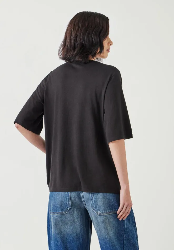 Hush Tops and Tshirts Women Reece Relaxed TShirt Black