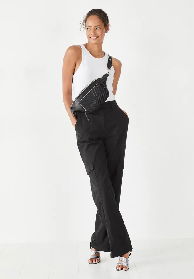Hush Tops and Tshirts Women Ribbed Scoop Vest White