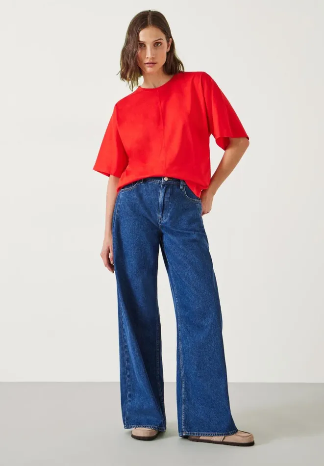 Hush Tops and Tshirts Women Tamara Relaxed TShirt Bright Red