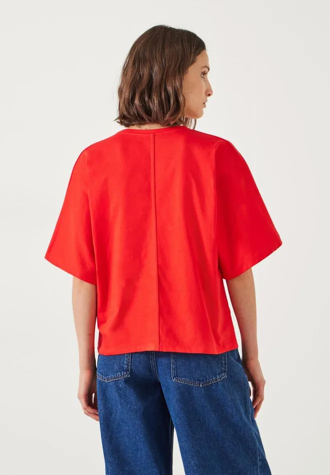 Hush Tops and Tshirts Women Tamara Relaxed TShirt Bright Red