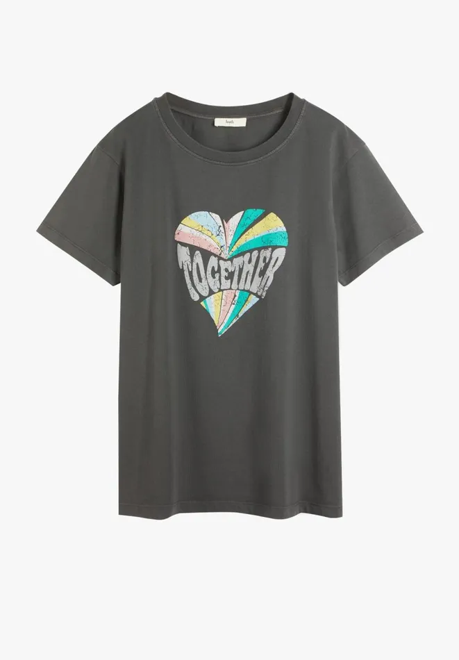 Hush Tops and Tshirts Women Together Relaxed TShirt Washed Black