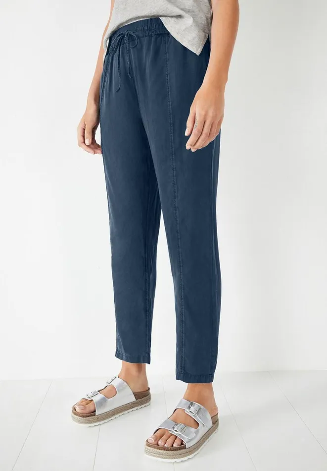 Hush Trousers Women Bianca Drawstring Trousers Washed Navy Hush Trousers Women Bianca Drawstring Trousers Washed Navy