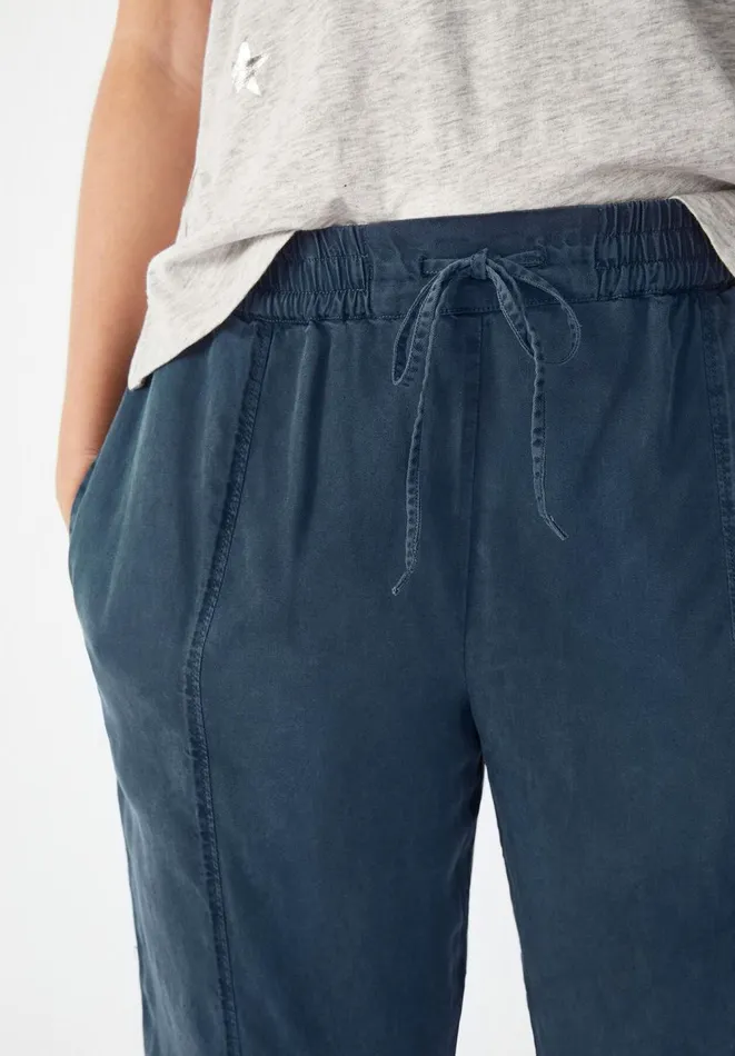 Hush Trousers Women Bianca Drawstring Trousers Washed Navy Hush Trousers Women Bianca Drawstring Trousers Washed Navy