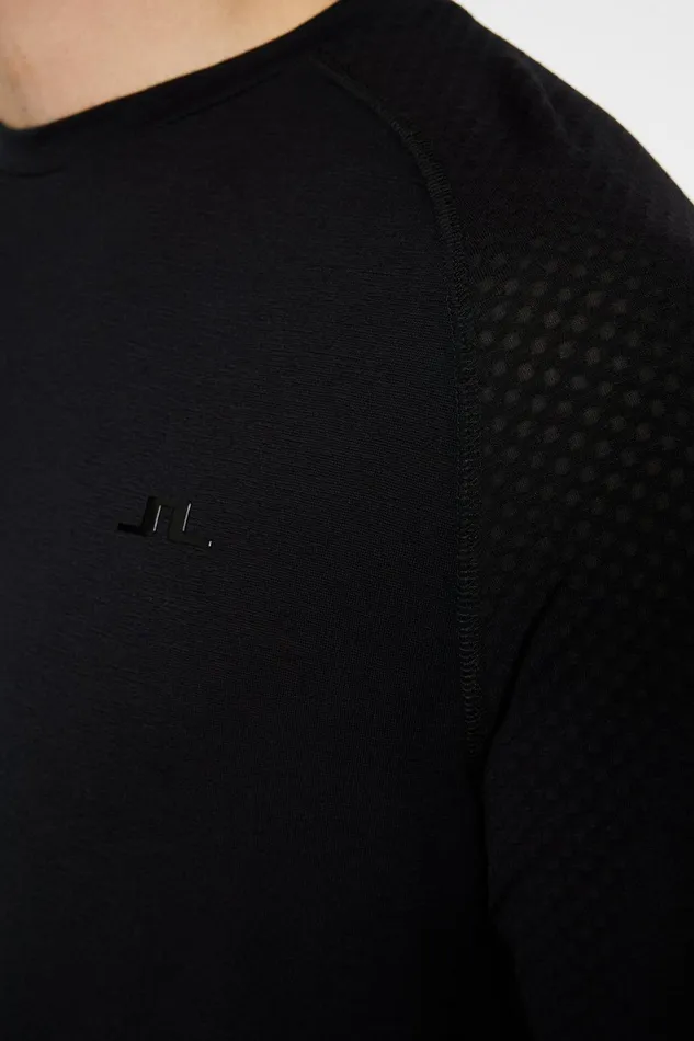 JLindeberg TShirts Men Brent Wool Long Sleeve