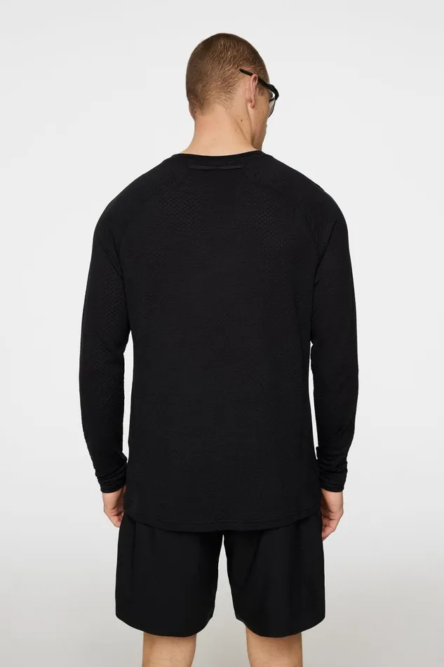JLindeberg TShirts Men Brent Wool Long Sleeve