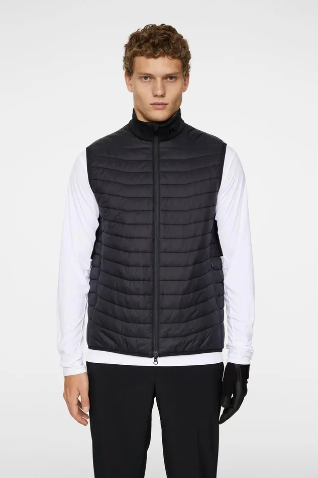 JLindeberg Vests Men Holden Quilt Hybrid Vest