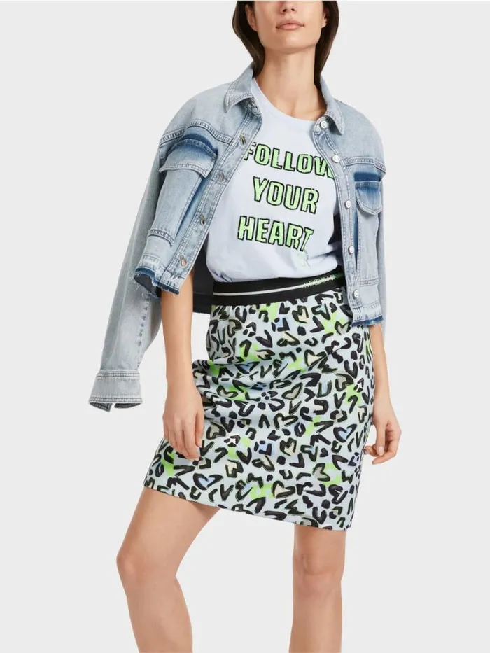 Jacken Damen Marc Cain Jeansjacke Mit DIYEffekt Light Denim