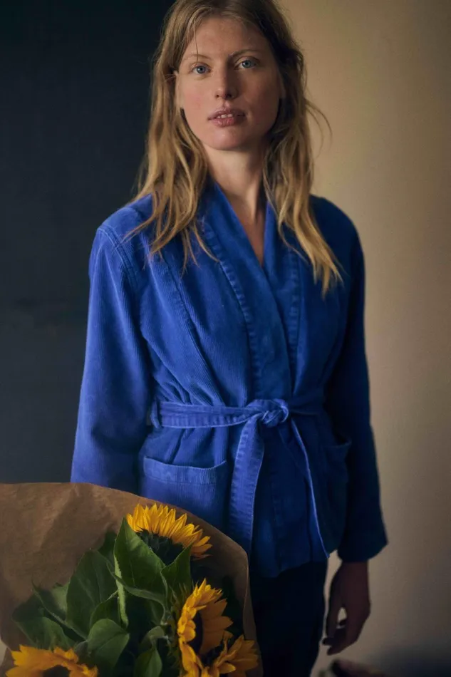 Jackets and Coats Women Leon and Harper Kimono Blue
