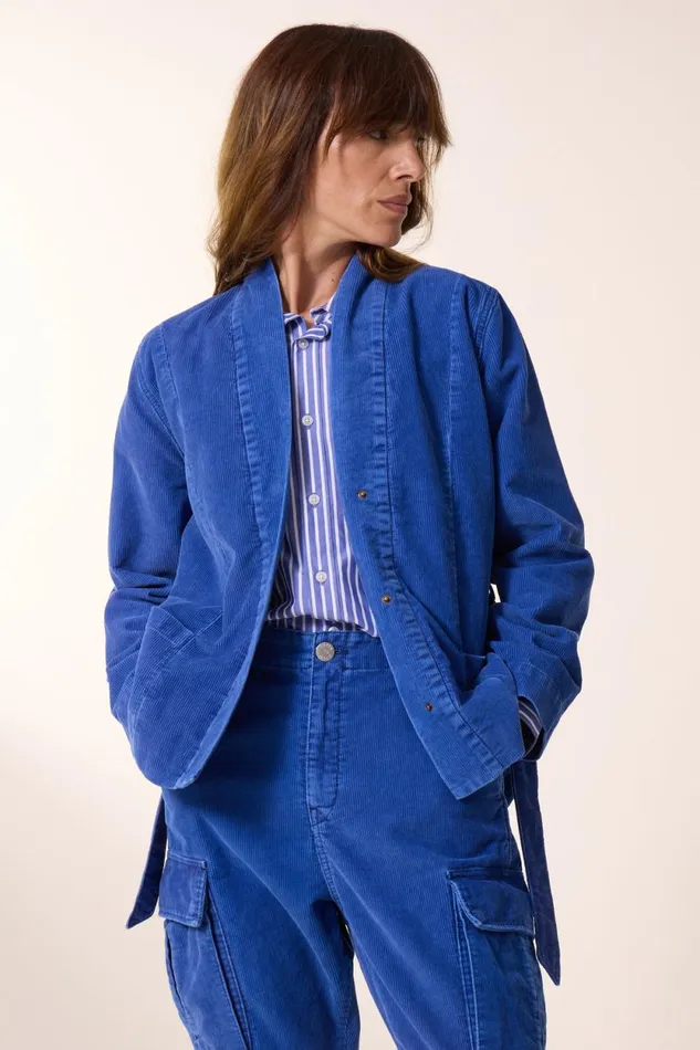 Jackets and Coats Women Leon and Harper Kimono Blue