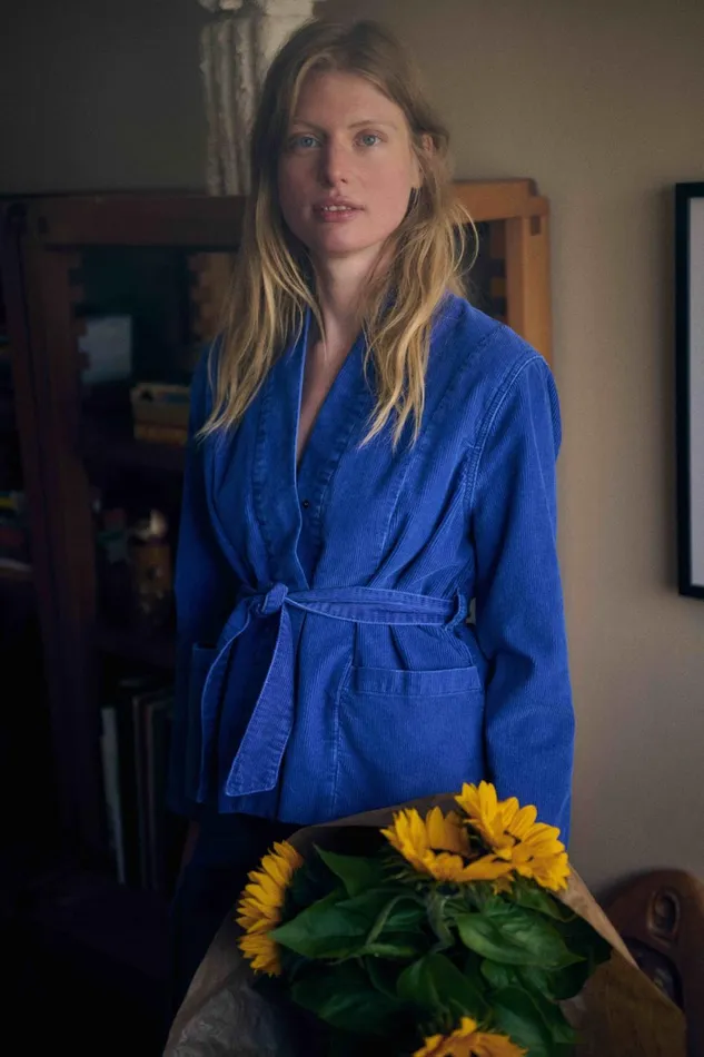 Jackets and Coats Women Leon and Harper Kimono Blue