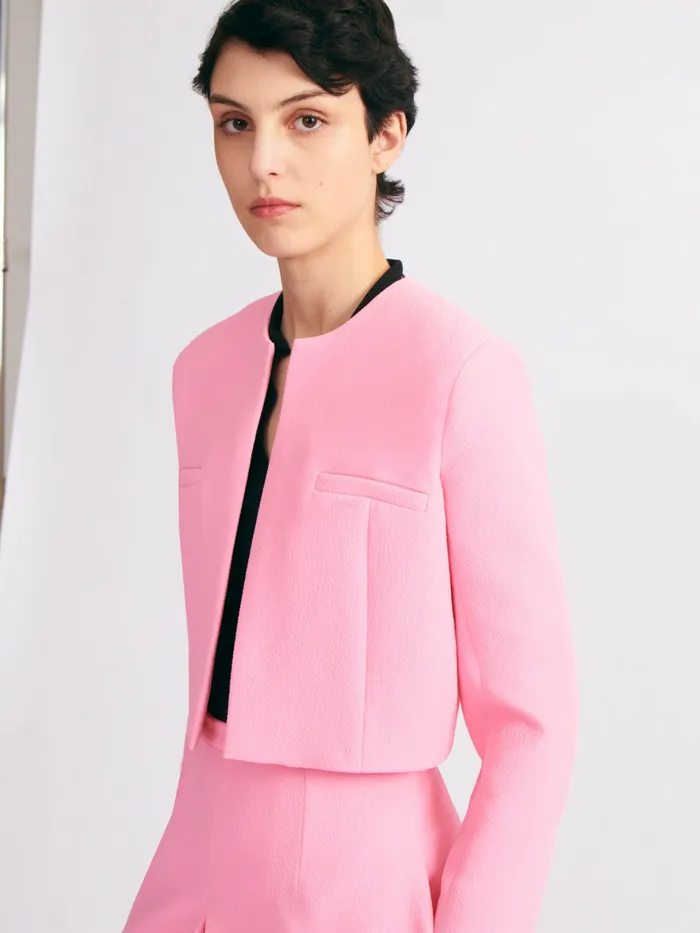 Jackets And Coats Mirca Jacket In Pink Double Crepe Emilia Wickstead Women