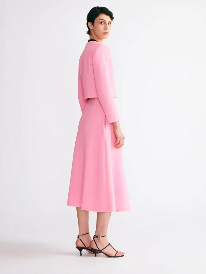 Jackets And Coats Mirca Jacket In Pink Double Crepe Emilia Wickstead Women Jackets And Coats Mirca Jacket In Pink Double Crepe Emilia Wickstead Women