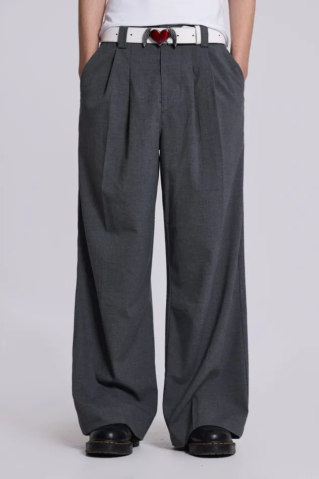 Jaded London Bestsellers Men Shop Goliath Grey Suit Pants
