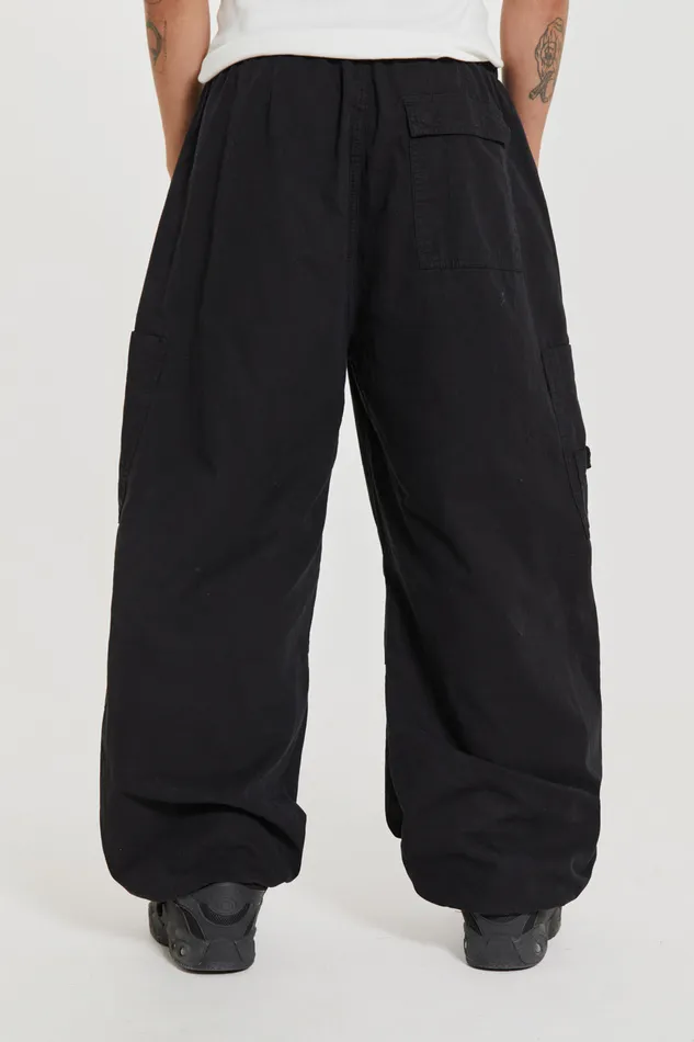 Jaded London Shop Black Parachute Cargo Pants Men Bestsellers