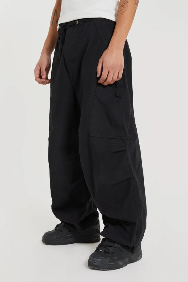 Jaded London Shop Black Parachute Cargo Pants Men Bestsellers