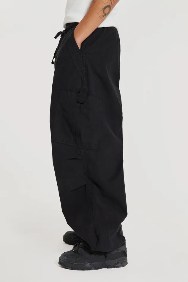 Jaded London Shop Black Parachute Cargo Pants Men Bestsellers