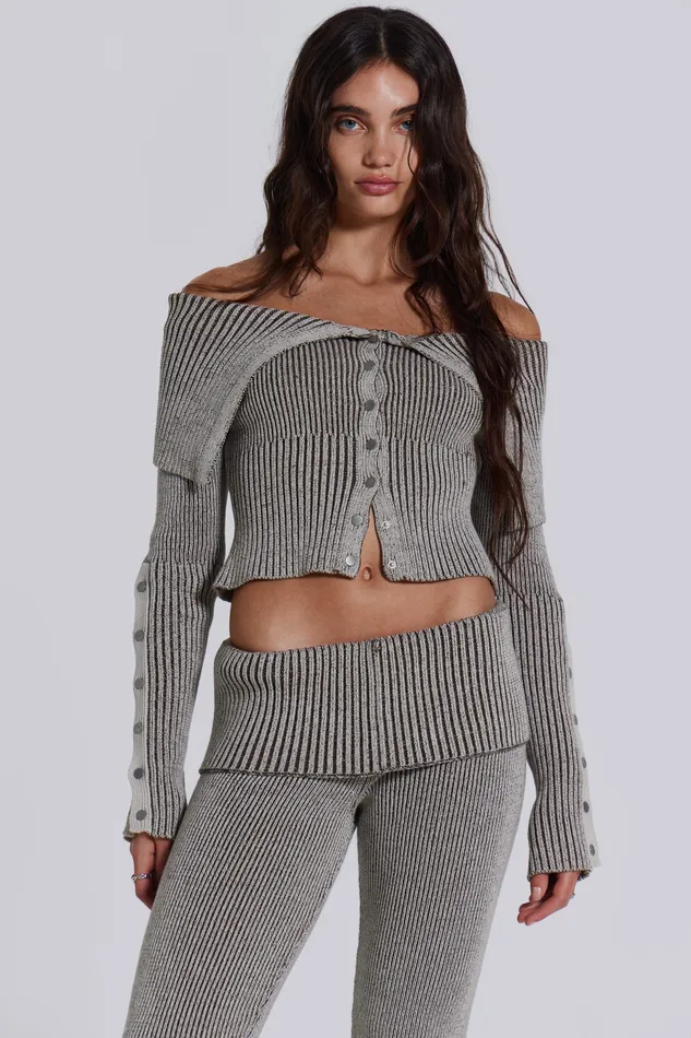 Jaded London Shop Kensu Off The Shoulder Knit Top Women Tops