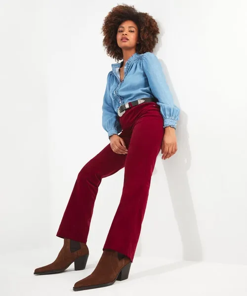 Jeans and Trousers Must Have Moleskin Trousers BerryTeal Joebrowns Apparel