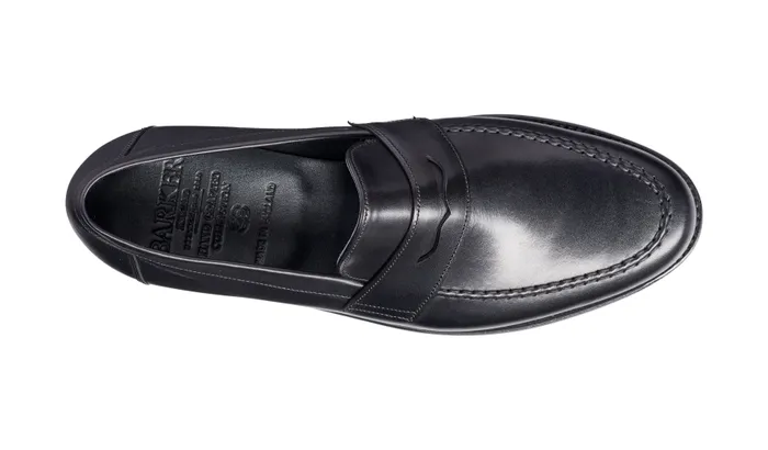 Jevington 8211 Black Calf Men Barker Shoes Mens Loafers
