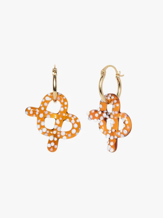 Jewelry Pretzel Hoops Brown Gold Lisa Says Gah Women