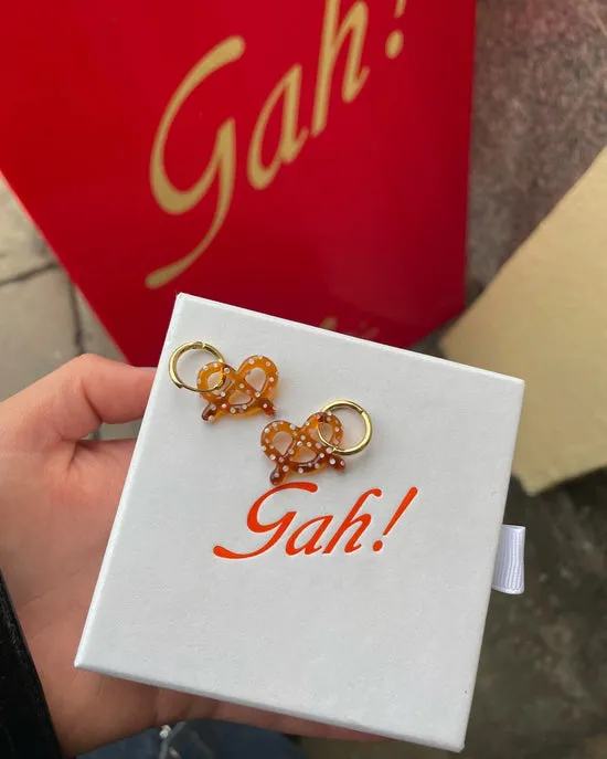 Jewelry Pretzel Hoops Brown Gold Lisa Says Gah Women