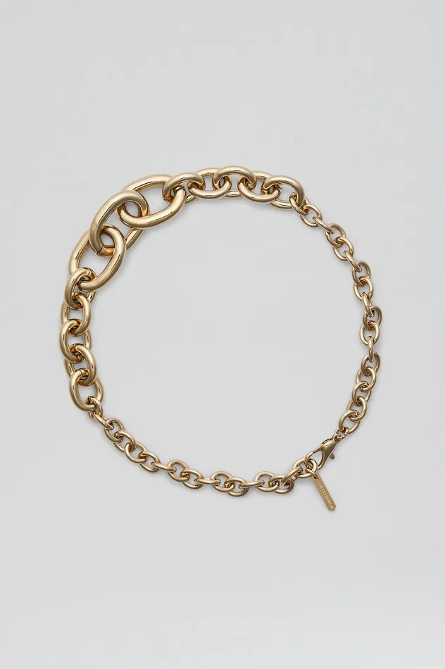 Jewelry Scanlan Theodore Women OVAL LINK CHAIN CHOKER LIGHTGOLD Jewelry Scanlan Theodore Women OVAL LINK CHAIN CHOKER LIGHTGOLD