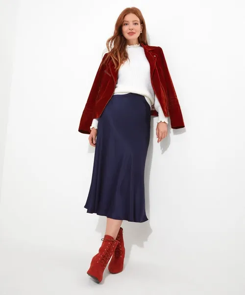 Joebrowns Satin Skirt Midnight Apparel Skirts