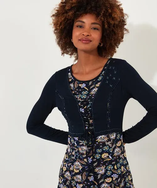 Joebrowns Tops Tunics and Blouses Apparel Lottie Layered Jersey Tunic Navy Joebrowns Tops Tunics and Blouses Apparel Lottie Layered Jersey Tunic Navy