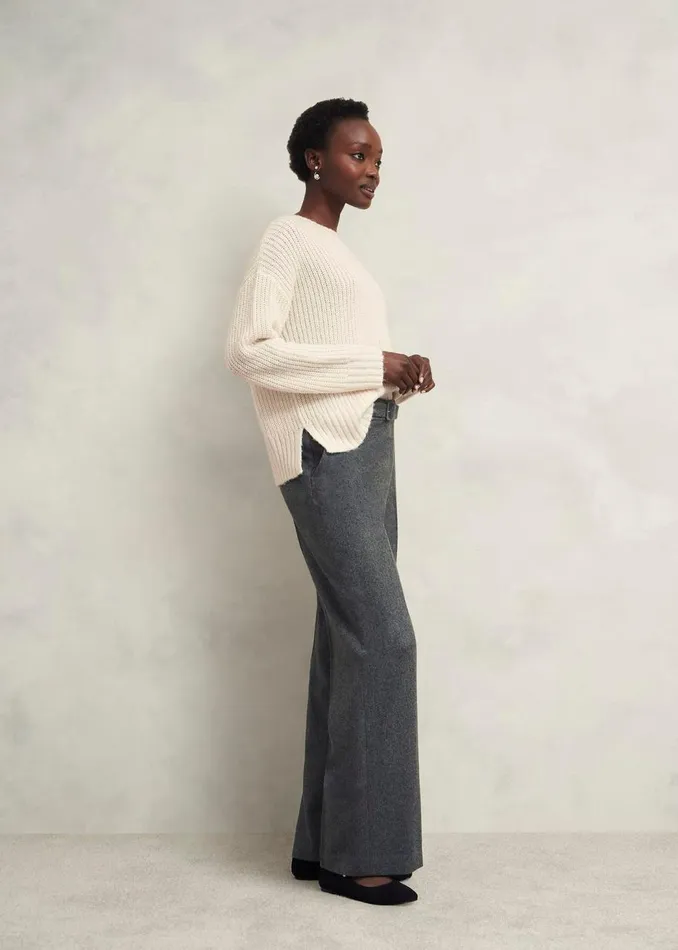 Jumpers and Cardigans Women HOBBS Marsha Sequin Jumper With Alpaca Ivory