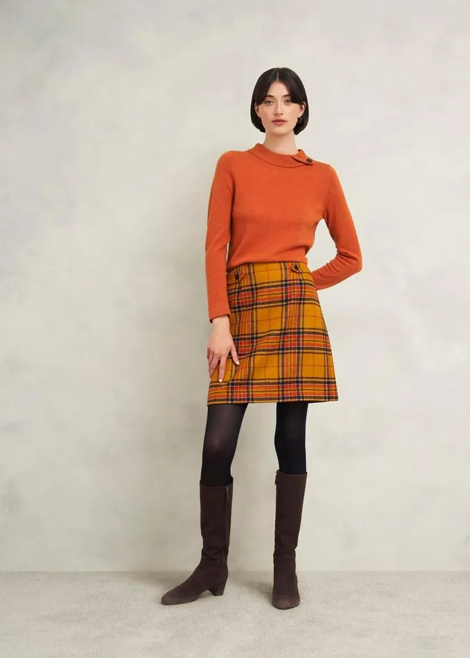 Jumpers and Cardigans Women HOBBS Talia Wool Cashmere Jumper Topaz Orange