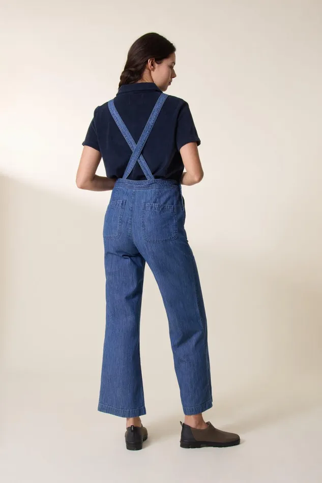 Jumpsuits Women Leon and Harper Combinaison Olivo Dnm Blue