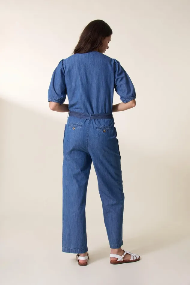 Jumpsuits Women Leon and Harper Odylle Dnm Jumpsuit Blue