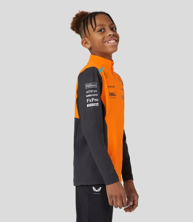 Junior Castore Junior McLaren Official Teamwear Quarter Zip Top Oscar Piastri Formula 1