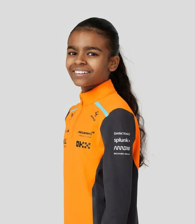 Junior Castore Junior McLaren Official Teamwear Quarter Zip Top Oscar Piastri Formula 1