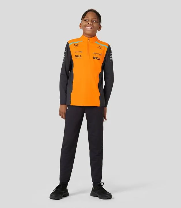 Junior Castore Junior McLaren Official Teamwear Quarter Zip Top Oscar Piastri Formula 1