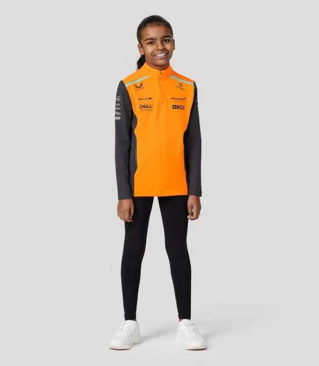 Junior Castore Junior McLaren Official Teamwear Quarter Zip Top Oscar Piastri Formula 1