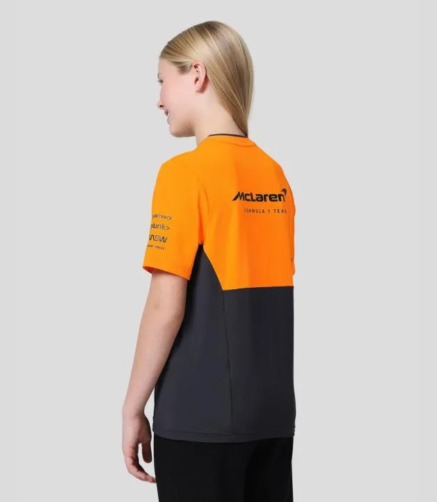 Junior Castore Junior McLaren Official Teamwear Set Up TShirt Formula 1 8211 PhantomPapaya
