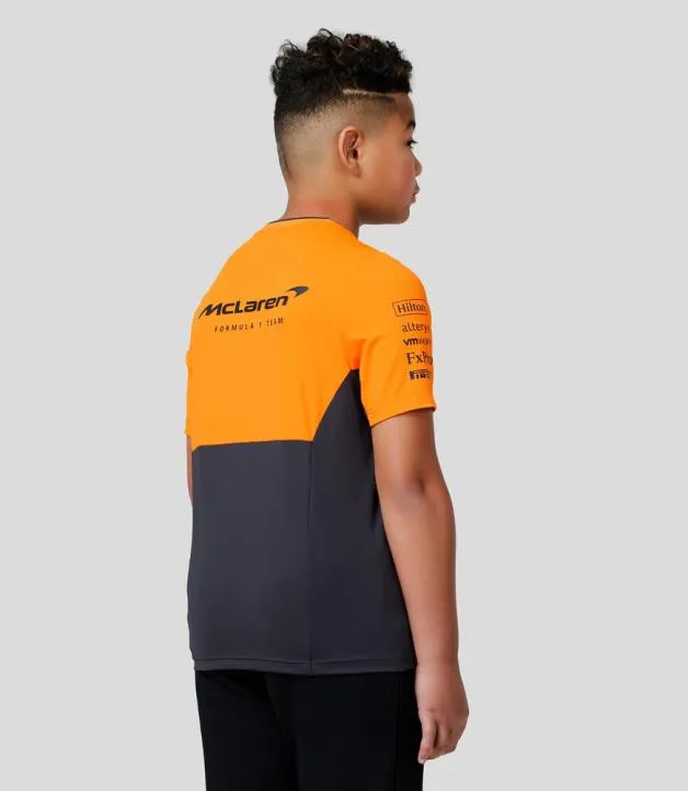 Junior Castore Junior McLaren Official Teamwear Set Up TShirt Formula 1 8211 PhantomPapaya